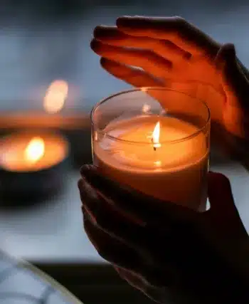 bougie parfumée senteur bois de santal